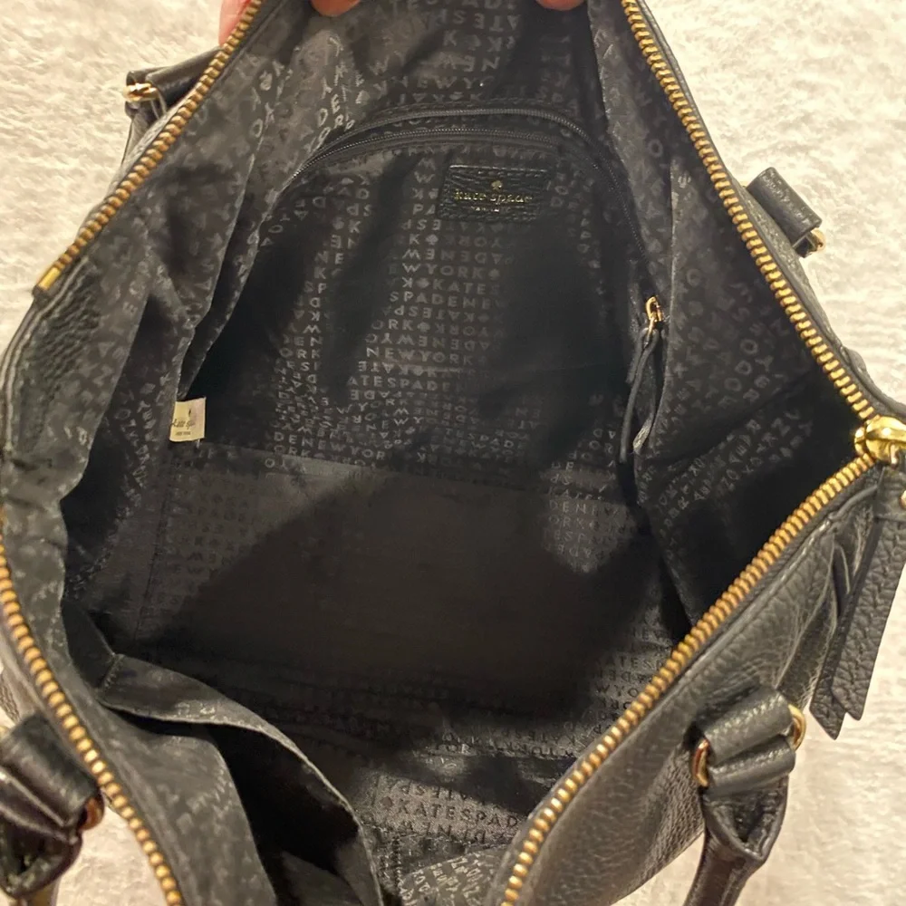 Kate Spade EUC Grant Park Alida Black Leather Tote - Picture 3 of 9